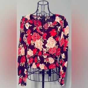 American Eagle flower crop top